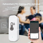 Smart Temperature Humidity Sensor Zigbee 3.0 Indoor Hygrometer Remote Monitor Support Tuya Alexa Google Home