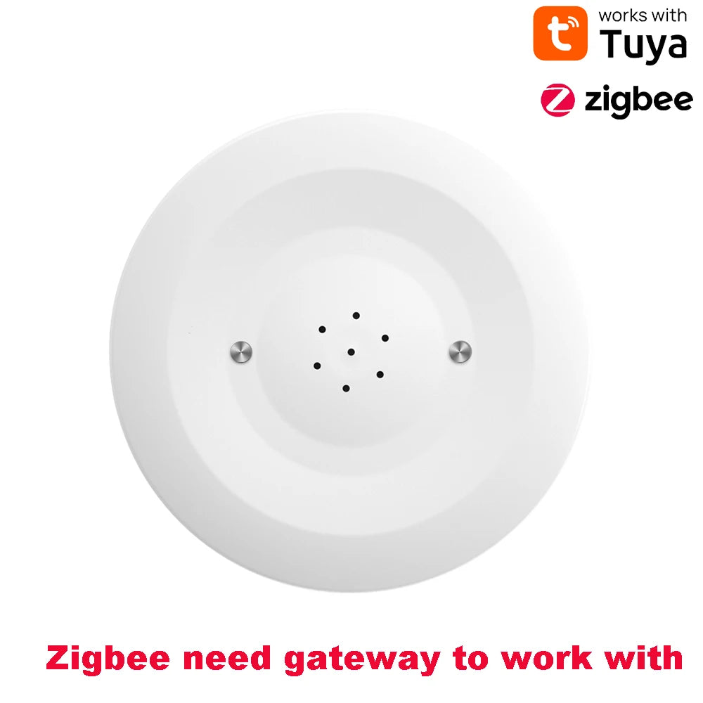 Tuya WiFi/Zigbee Water Leak Sensor Flood Leakage Detector with Sound Alarm 80dB and IP55 WaterProof Water Sensor Remote Monitor