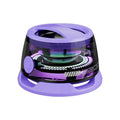 Outdoor Magnetic Bluetooth Speaker Wireless Portable Mini Travel Stereo Speaker With Rgb Color Light And Phone Holder For IOS