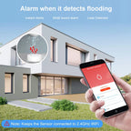 Tuya WiFi/Zigbee Water Leak Sensor Flood Leakage Detector with Sound Alarm 80dB and IP55 WaterProof Water Sensor Remote Monitor