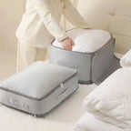Heavy-Duty Self-Compressing Storage Bag Portable Organizer for ClothesBlankets & Quilts Ideal for Closet Organization