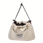 Bag Divider Drawstring Canvas Storage Organizers Multi-Pockets Liner Bag Lightweight Portable Travel Storage Bag