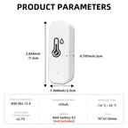 Smart Temperature Humidity Sensor Zigbee 3.0 Indoor Hygrometer Remote Monitor Support Tuya Alexa Google Home