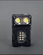 Multifunctional Ajustable Angle LED Flashlight Outdoors Mini Work Light Portable Magnet USB Rechargeable Camping Light