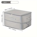 Heavy-Duty Self-Compressing Storage Bag Portable Organizer for ClothesBlankets & Quilts Ideal for Closet Organization