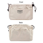 Bag Divider Drawstring Canvas Storage Organizers Multi-Pockets Liner Bag Lightweight Portable Travel Storage Bag