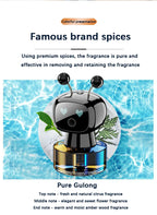 Smart Car Air Freshener AI Rechargeable Car Aroma Diffuser Smart eyes 4 Levels of Adjustable Intelligent Car Diffuser Gift