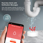 Tuya WiFi/Zigbee Water Leak Sensor Flood Leakage Detector with Sound Alarm 80dB and IP55 WaterProof Water Sensor Remote Monitor