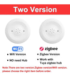 Tuya WiFi/Zigbee Water Leak Sensor Flood Leakage Detector with Sound Alarm 80dB and IP55 WaterProof Water Sensor Remote Monitor