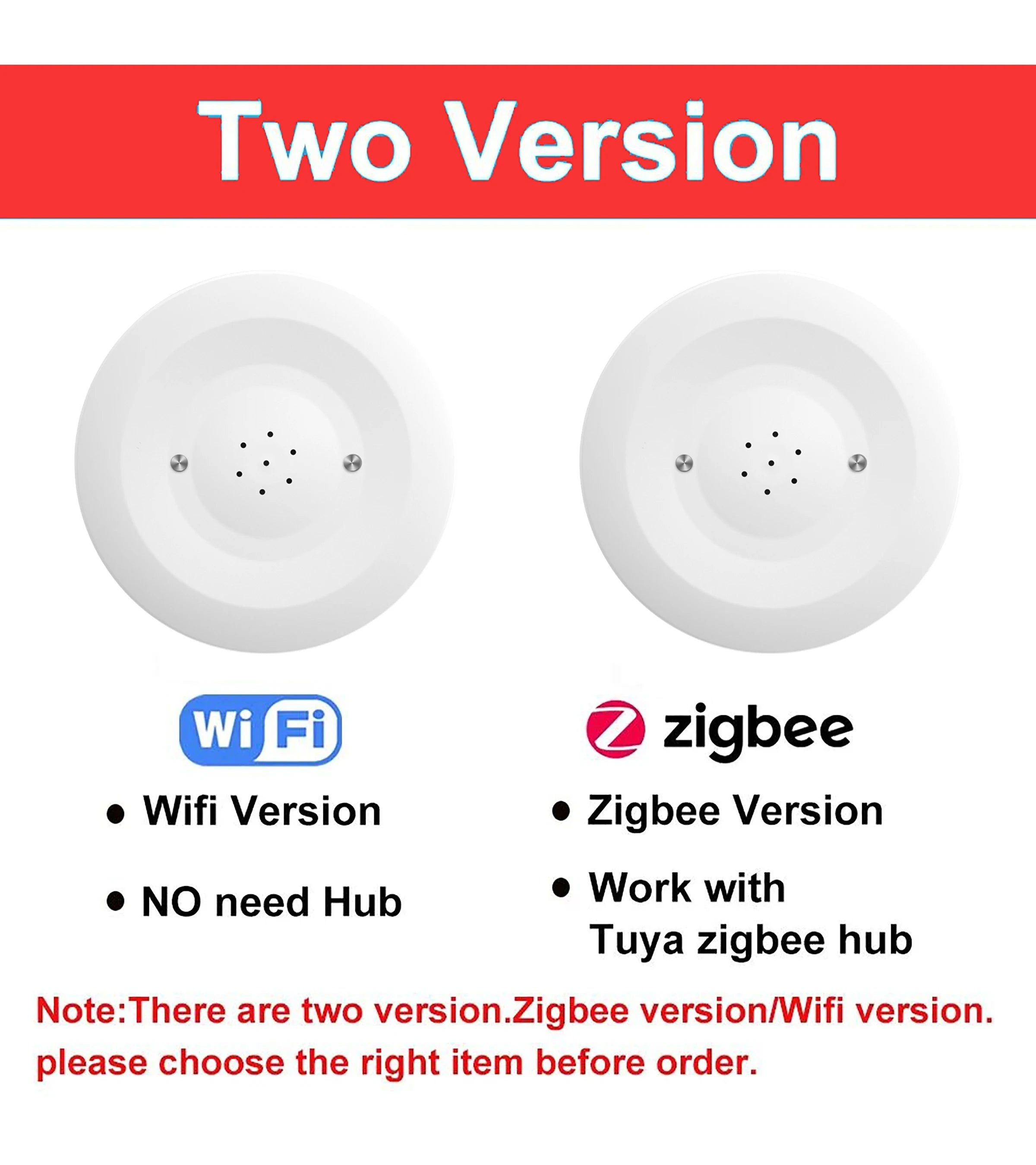 Tuya WiFi/Zigbee Water Leak Sensor Flood Leakage Detector with Sound Alarm 80dB and IP55 WaterProof Water Sensor Remote Monitor
