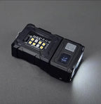 Multifunctional Ajustable Angle LED Flashlight Outdoors Mini Work Light Portable Magnet USB Rechargeable Camping Light