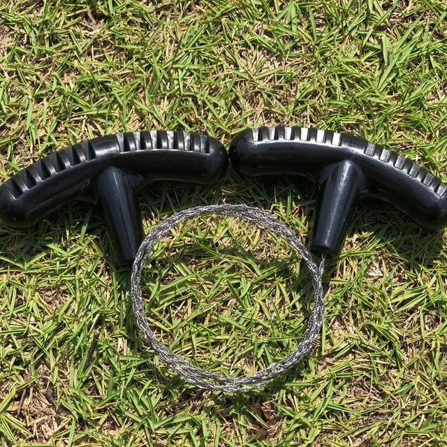 Manual Hand Steel Rope Chain Saw Portable Travel Emergency Survival Tools Steel Wire Kits Hiking Outdoor Camping Equipments Gear