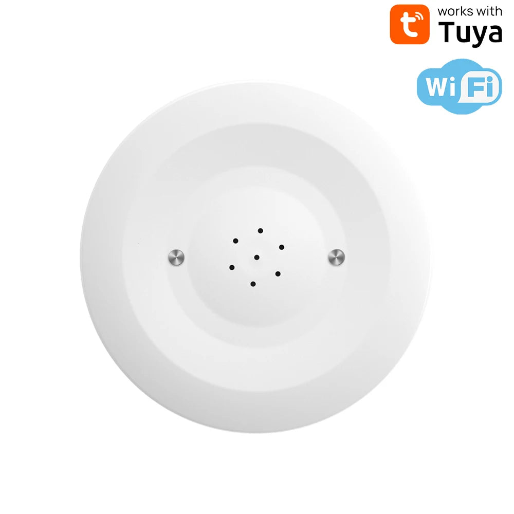 Tuya WiFi/Zigbee Water Leak Sensor Flood Leakage Detector with Sound Alarm 80dB and IP55 WaterProof Water Sensor Remote Monitor