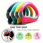 The ergonomic shopping bag handle makes it easy to shop and carry household items with a comfortable grip