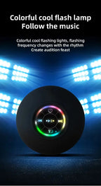 New Bathroom Waterproof Wireless LED Bluetooth Speaker Mini Portable Strong Suction Cup Speaker Outdoor Sports Stereo Speaker