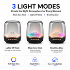 2026 Portable Wireless Soundbar Bluetooth 5.0 Home Theater TWS Speaker Hi-Fi Acoustic Breathing Lamp Subwoofer for Android & IOS